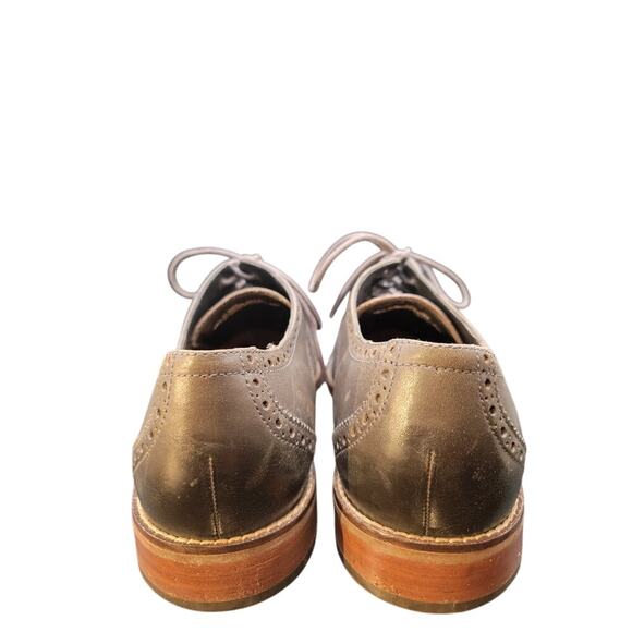 Florsheim Mens Wingtip Gray Dress Shoes Castellano Style 14137-020 Sz 10.5D - Picture 4 of 10